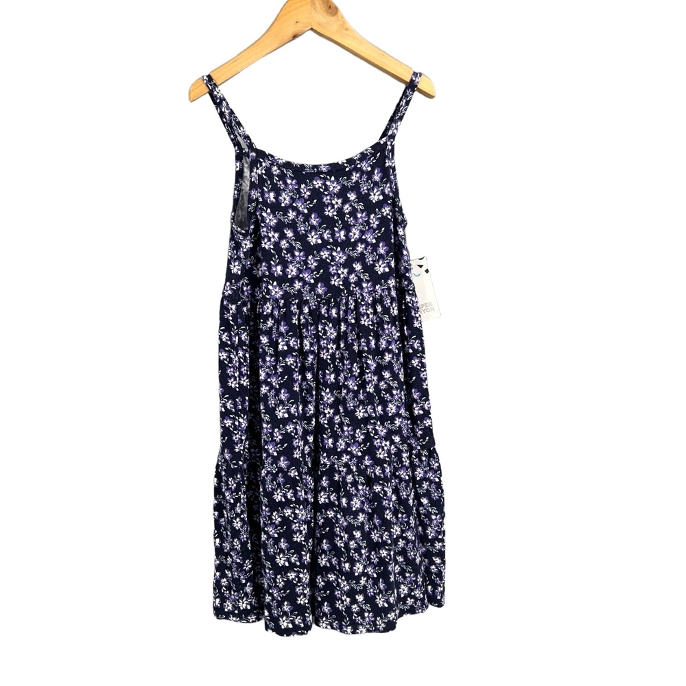 Harper Canyon Girls Dress Purple Blue Floral Tiered Sundress Size 5‎ New